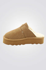 כפכפי זמש לנשים בצבע כאמל