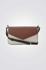 תיק צד מעטפת לנשים בצבע חום 