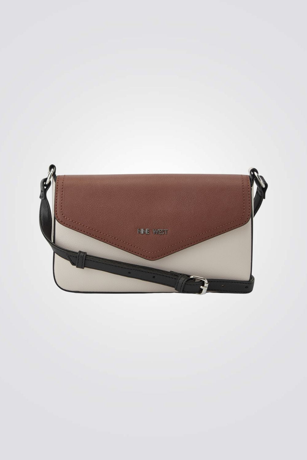 תיק צד מעטפת לנשים בצבע חום 