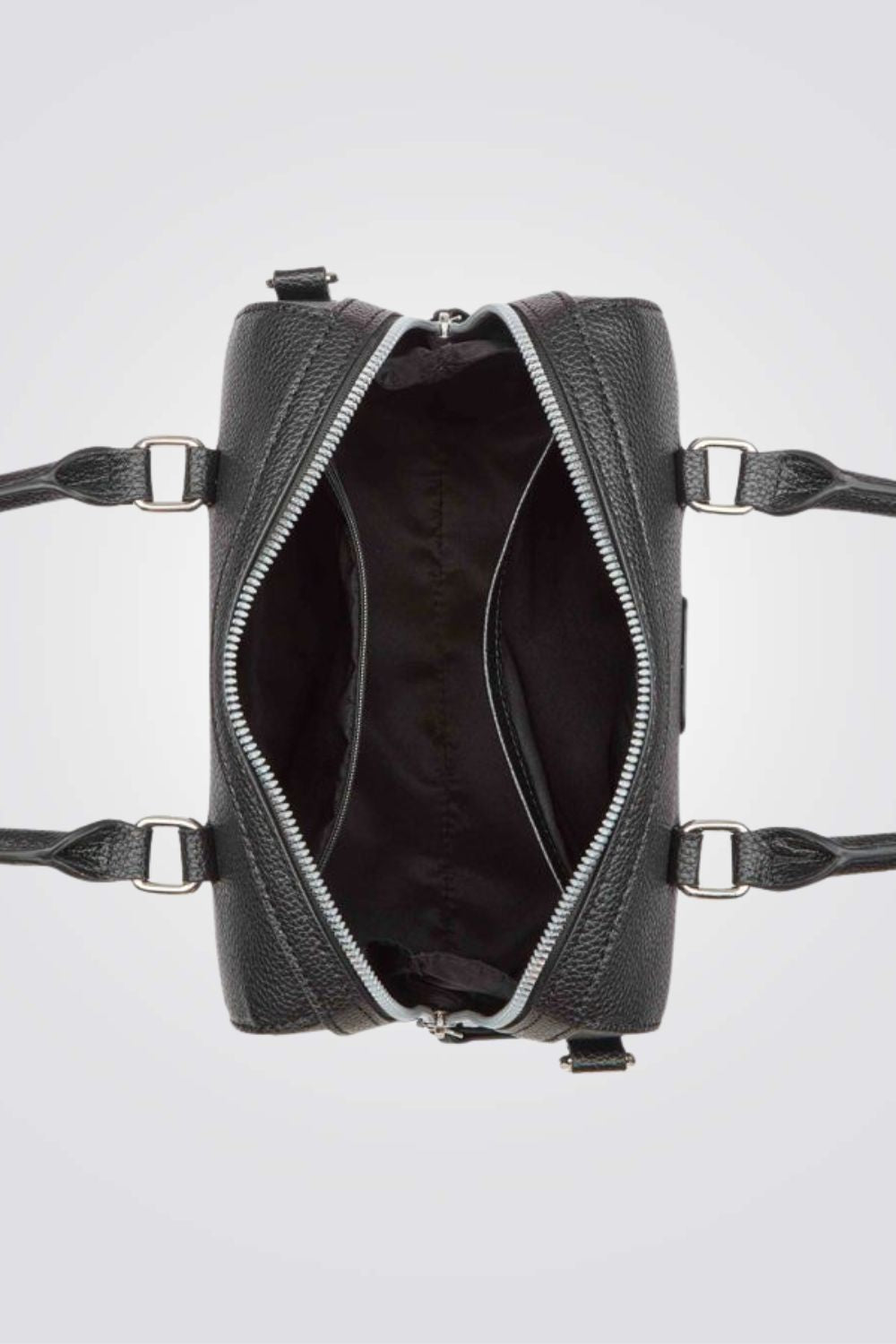 תיק צד satchel לנשים בצבע שחור