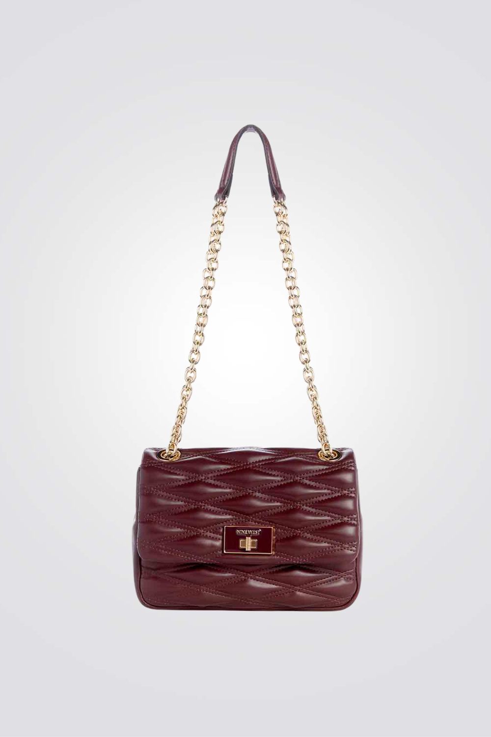 תיק צד מעטפה לנשים בצבע בורדו