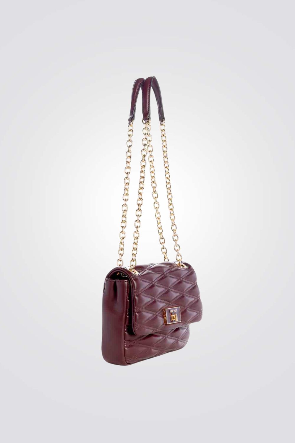 תיק צד מעטפה לנשים בצבע בורדו