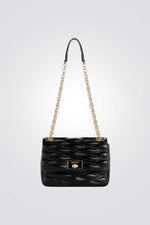 תיק צד מעטפה לנשים בצבע שחור