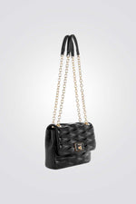 תיק צד מעטפה לנשים בצבע שחור