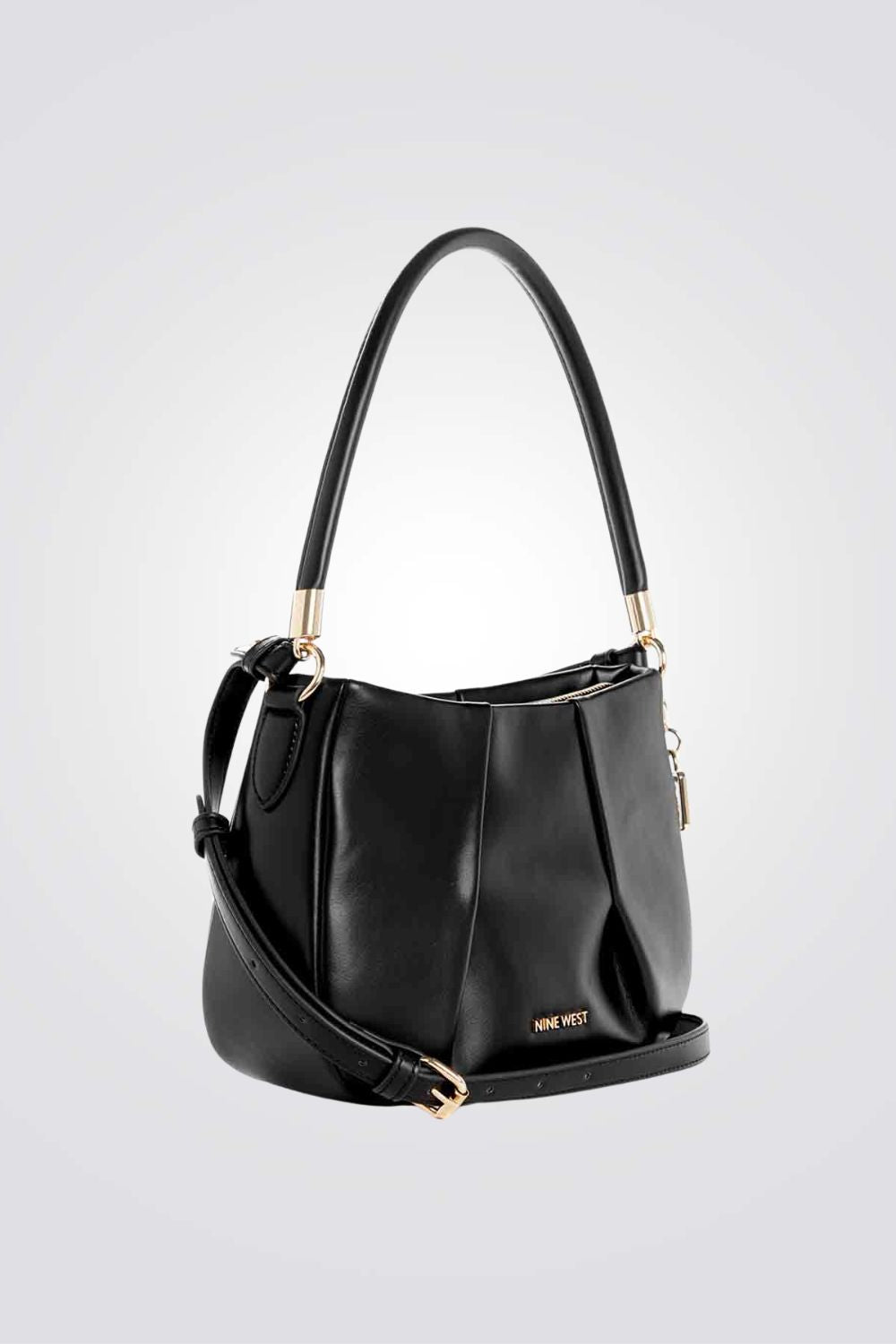 תיק baguette לנשים בצבע שחור