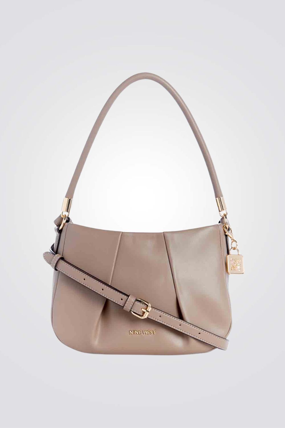 תיק baguette לנשים בצבע טאופ