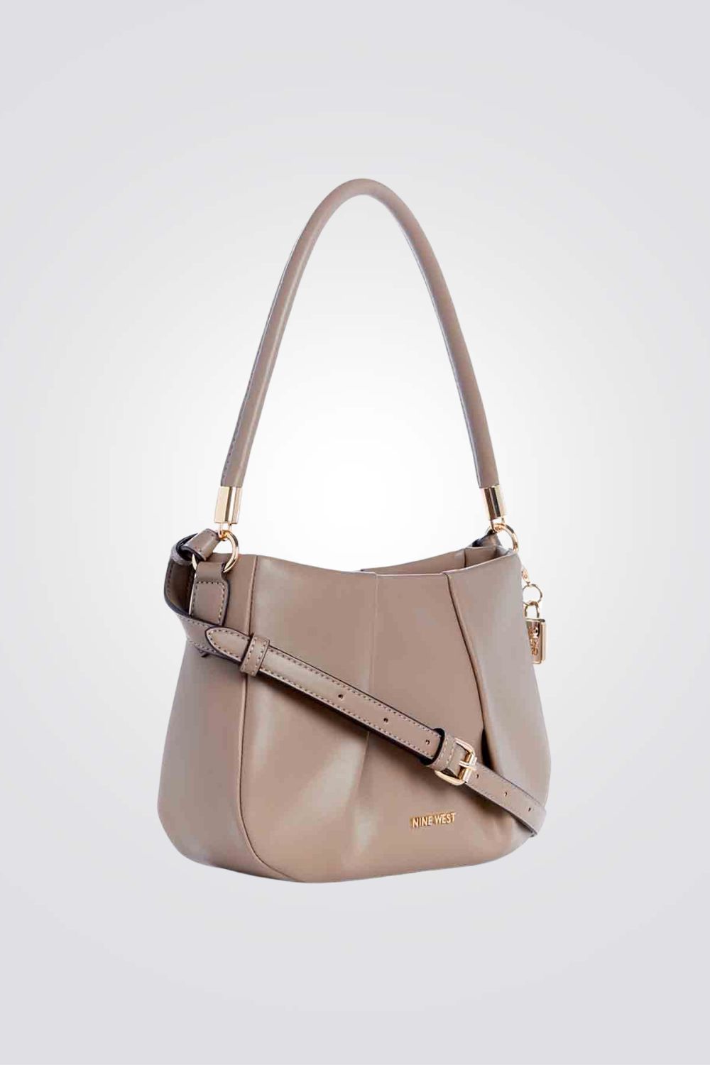 תיק baguette לנשים בצבע טאופ