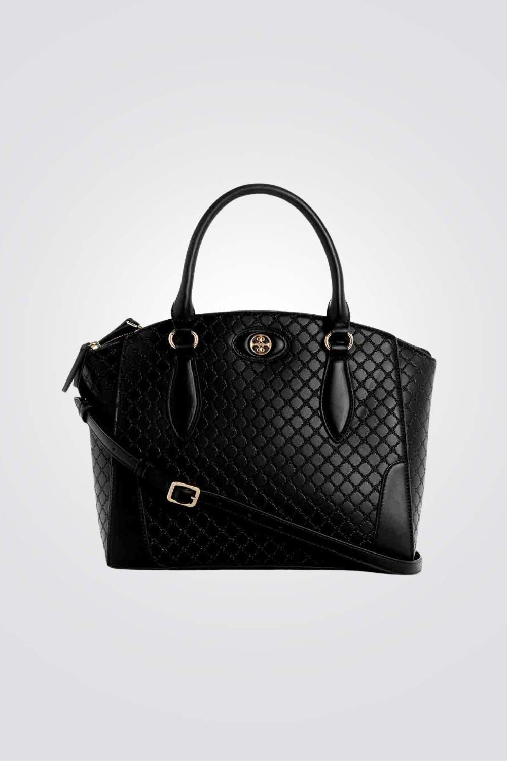 תיק יד satchel לנשים בצבע שחור