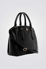 תיק יד satchel לנשים בצבע שחור
