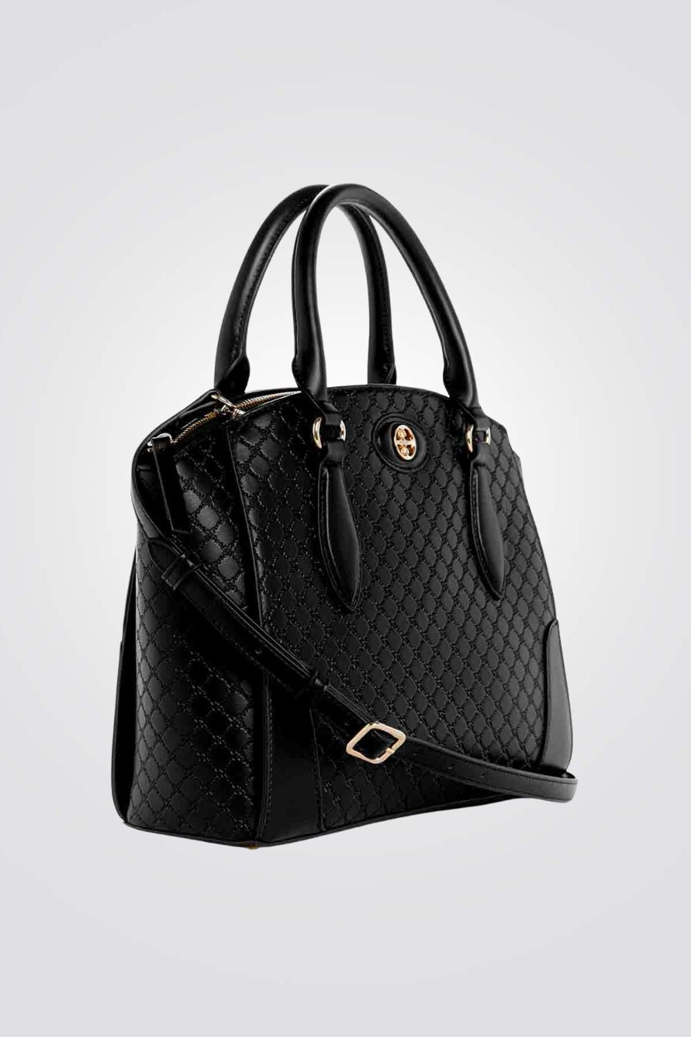 תיק יד satchel לנשים בצבע שחור