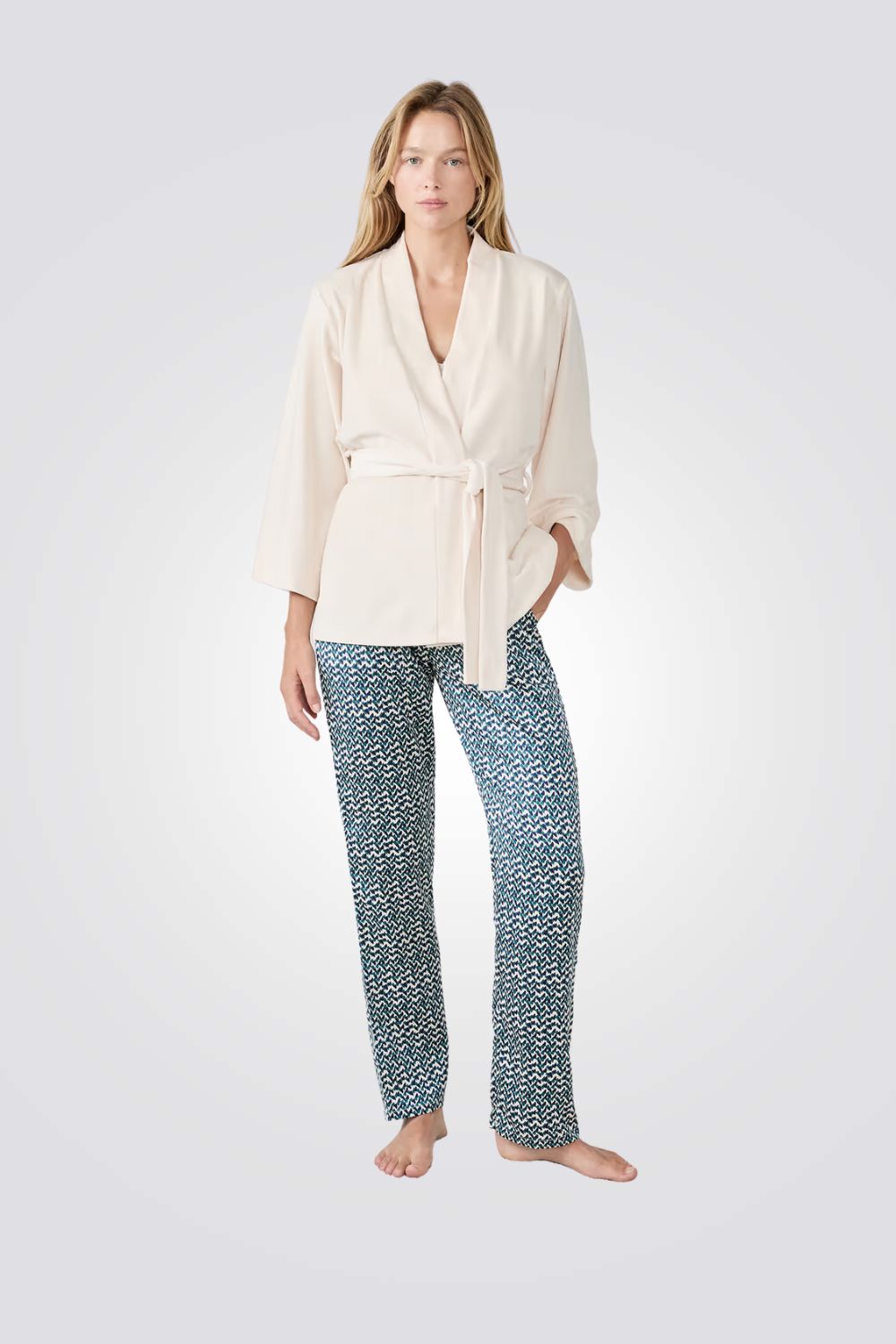 פיג'מת סאטן 3 חלקים NORIE לנשים | איתם