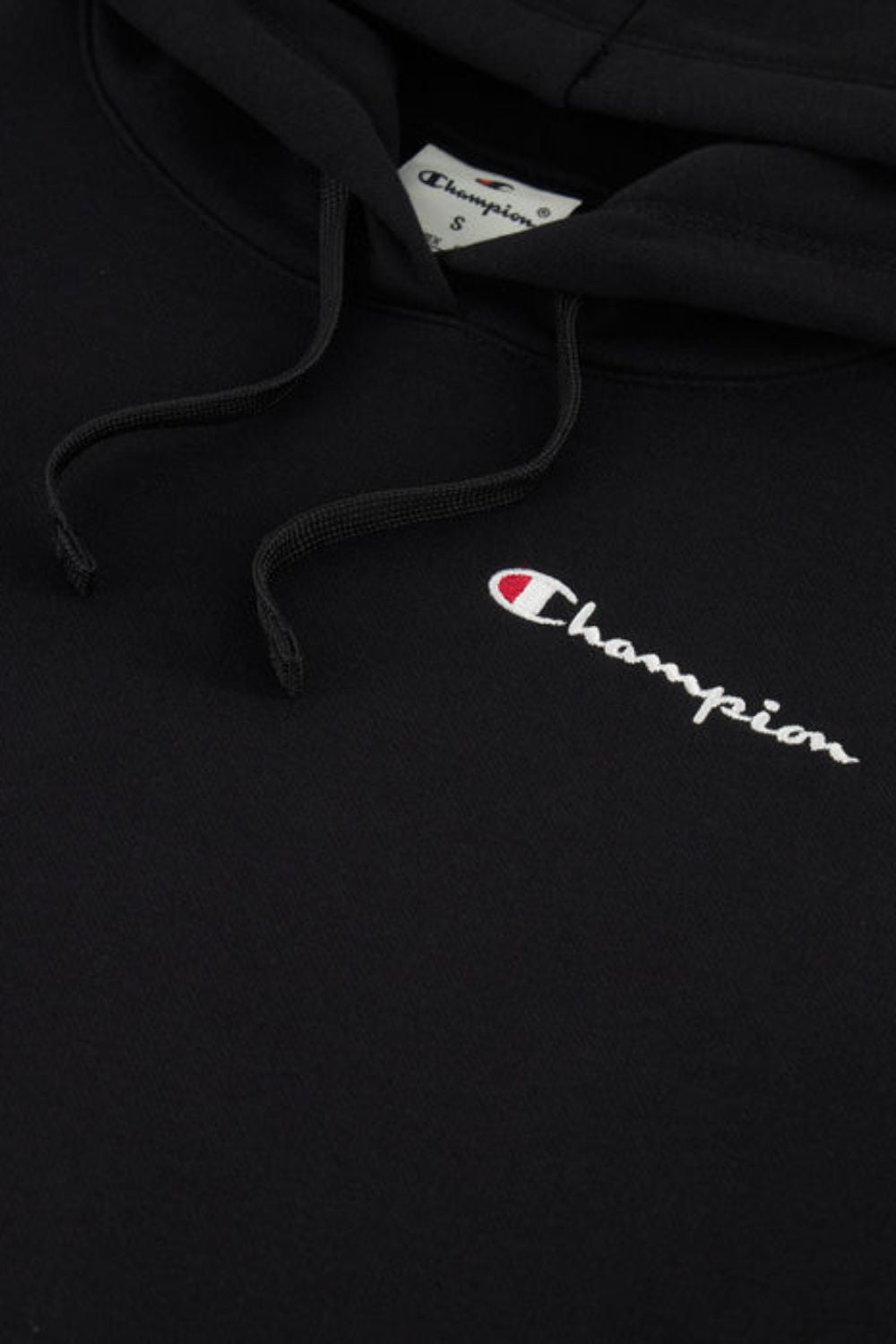 סווטשירט קפוצ'ון כיס קנגרו בצבע שחור