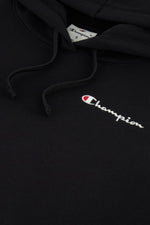 סווטשירט קפוצ'ון כיס קנגרו בצבע שחור