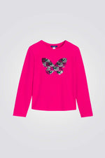 טי שירט ארוכה עם פאייטים | אוקיידי