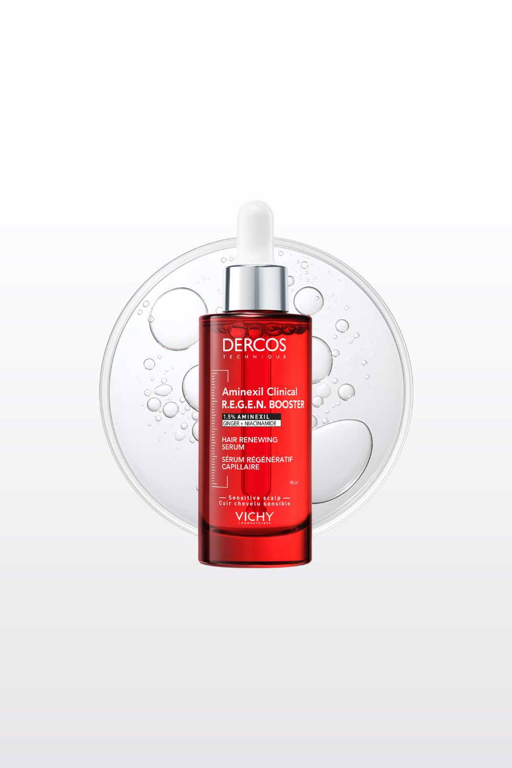 סרום לשיער 90 מ"ל .Dercos aminexil R.E.G.E.N לחידוש השיער | וישי 