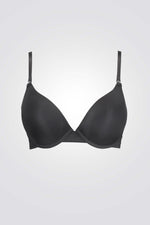 חזיית טי מרופדת בצבע שחור