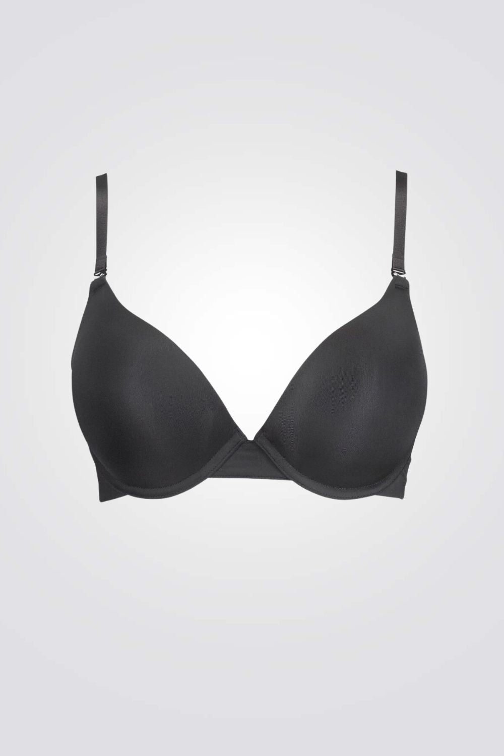 חזיית טי מרופדת בצבע שחור