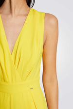 אוברול ארוך Wide Leg בצבע צהוב