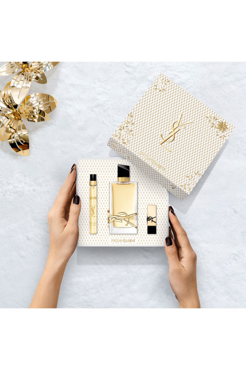 מארז בישום לאישה 90 מ"ל + 10 מ"ל + שפתון מוקטן LIBRE E.D.P