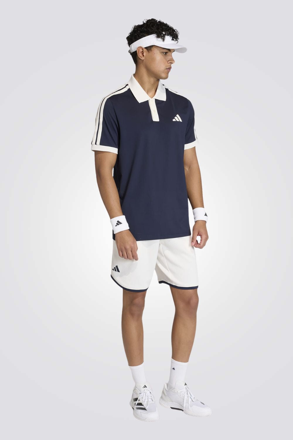 מכנסי ספורט קצרים בטקסטורת וואפל לגברים | אדידס