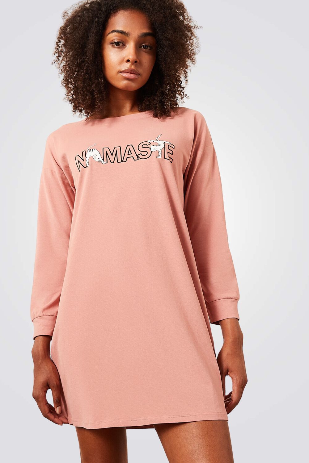 כותונת לילה YAY בצבע ורוד