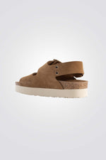 סנדלי זמש לנשים ROSA בצבע קאמל