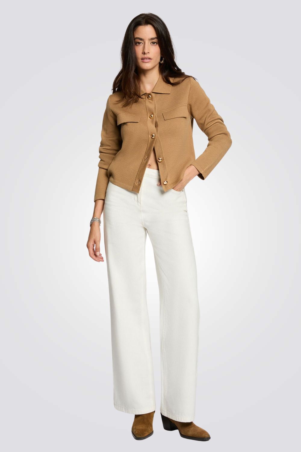 קרדיגן עם שרוולים ארוכים לנשים | מורגן 