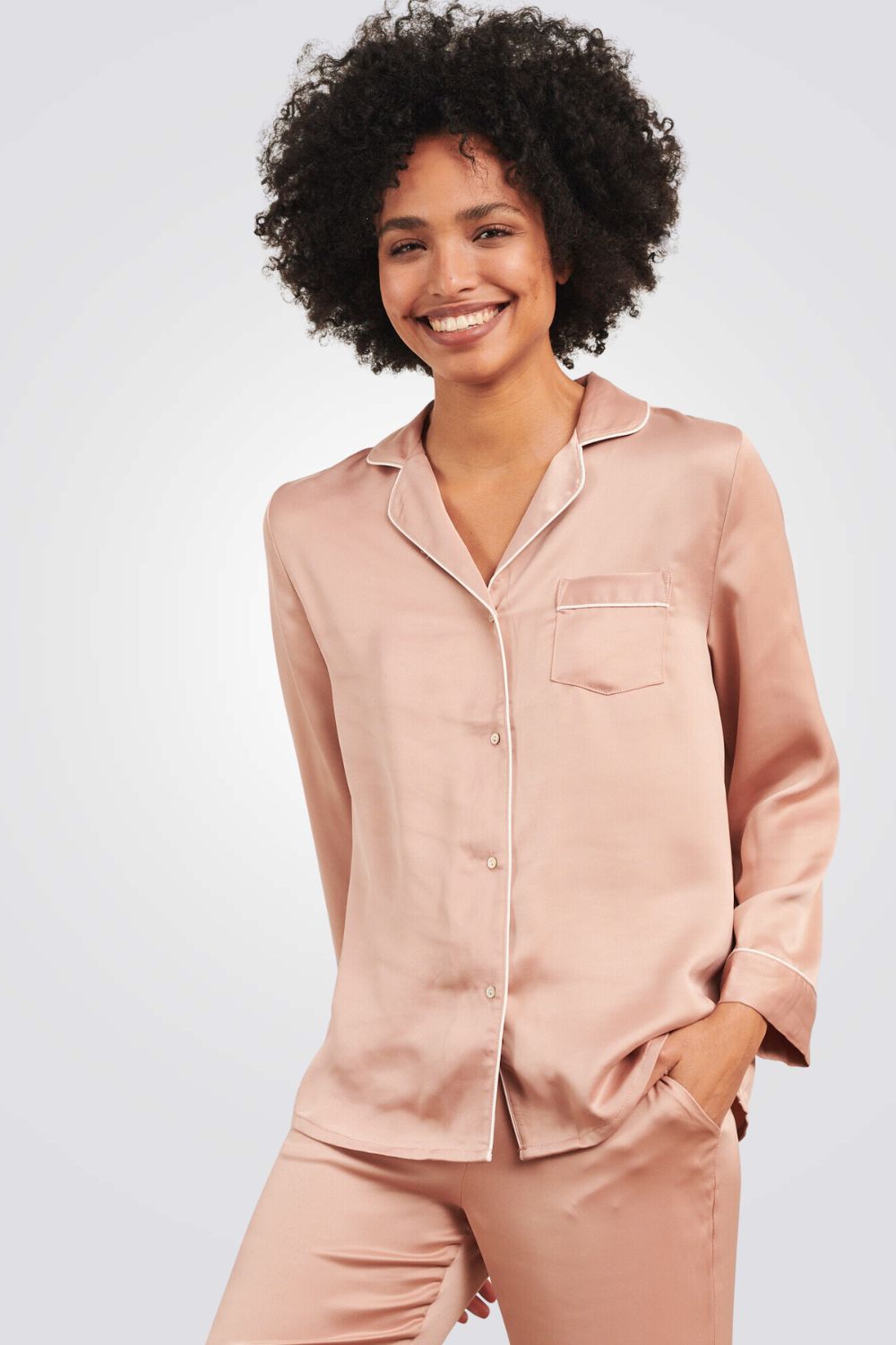 חולצת פיג'מה CATWALK בצבע ורוד