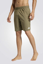 מכנסי בגד ים Solid 3Bars 8In לגברים | אדידס