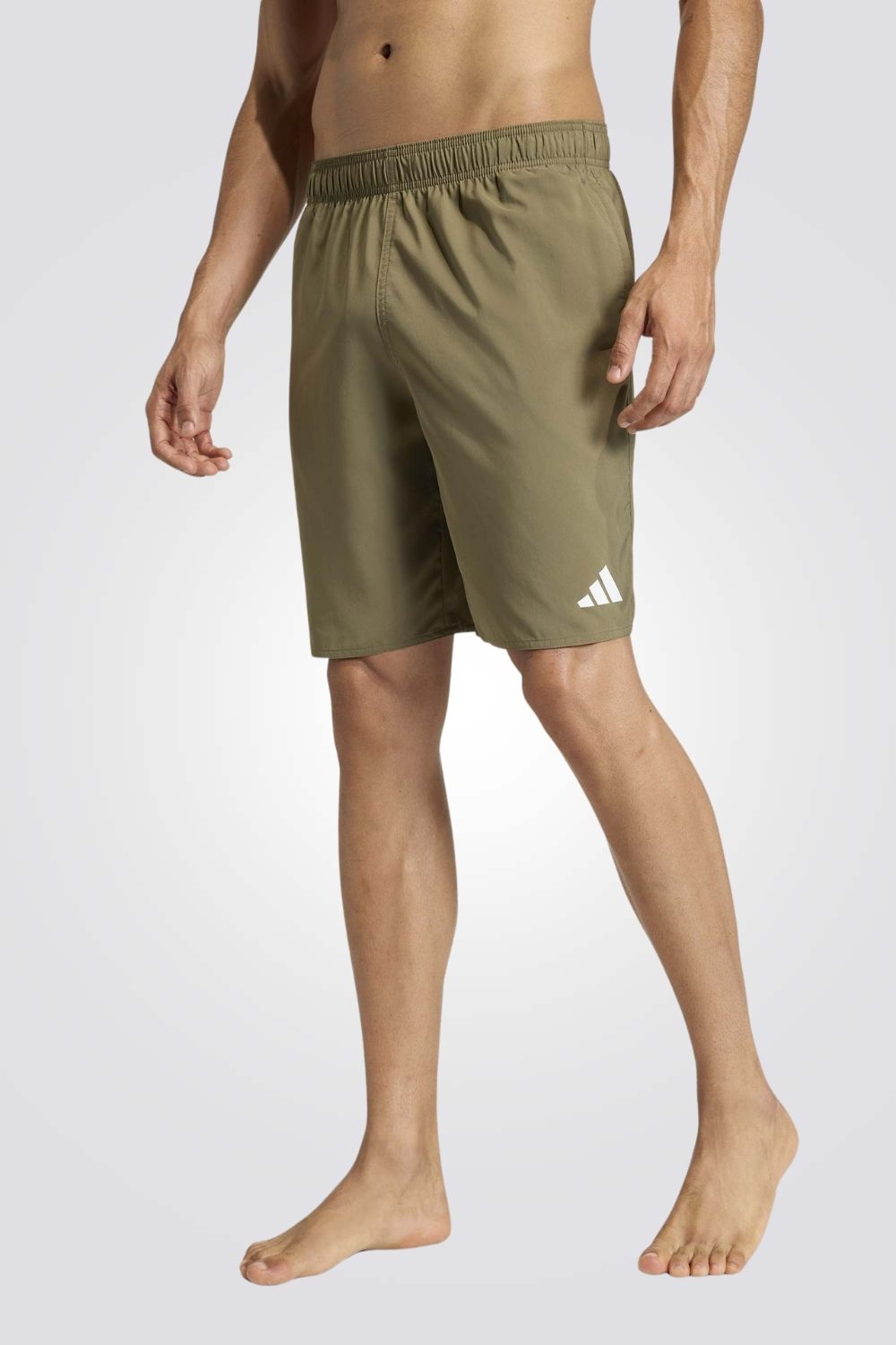 מכנסי בגד ים Solid 3Bars 8In לגברים | אדידס