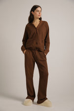 מכנסי טרנינג וואפל בגזרה רחבה | קנת קול