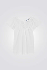 חולצה טריקו קצרה לבנות