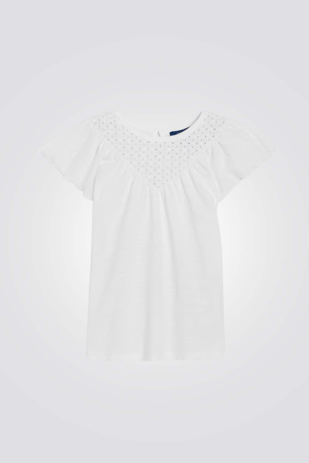 חולצה טריקו קצרה לבנות