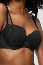 חזיית בלוקונט מרופדת עם קשת וקאפ חצי-גבוה | טריומף