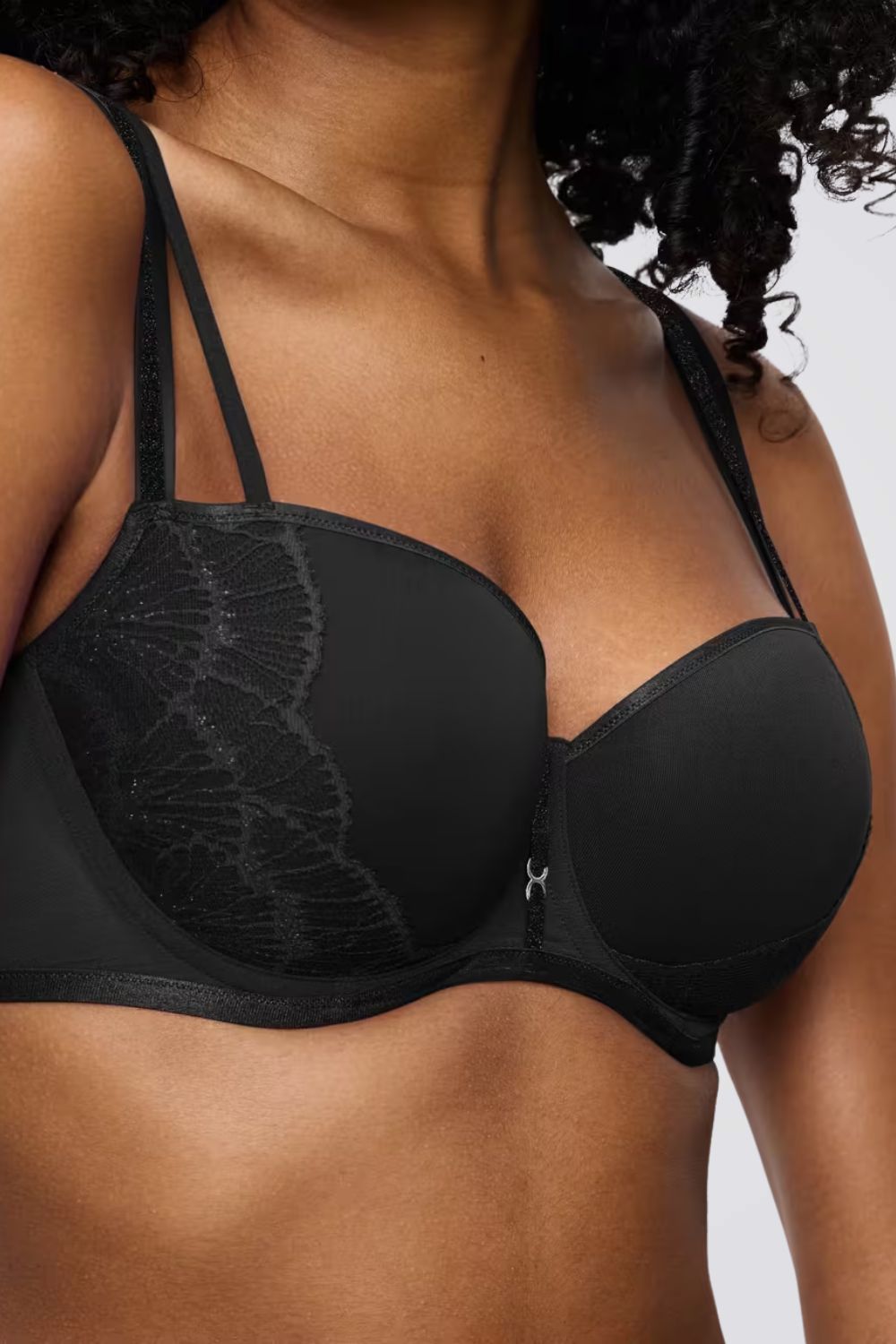 חזיית בלוקונט מרופדת עם קשת וקאפ חצי-גבוה | טריומף