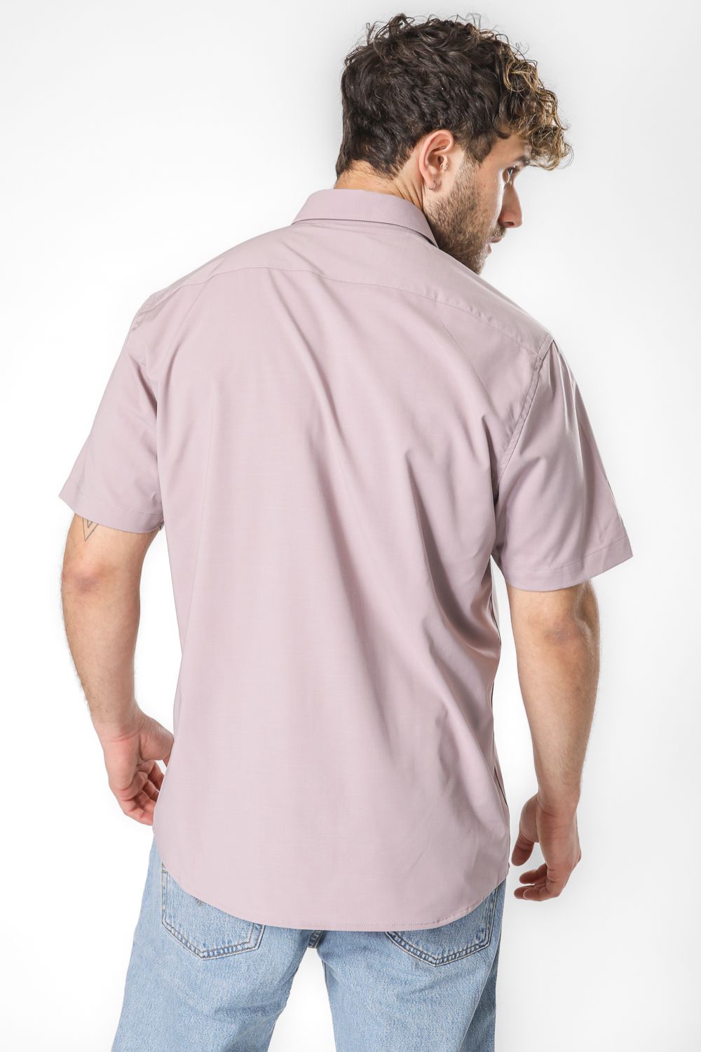 חולצה מכופתרת שרוולים קצרים