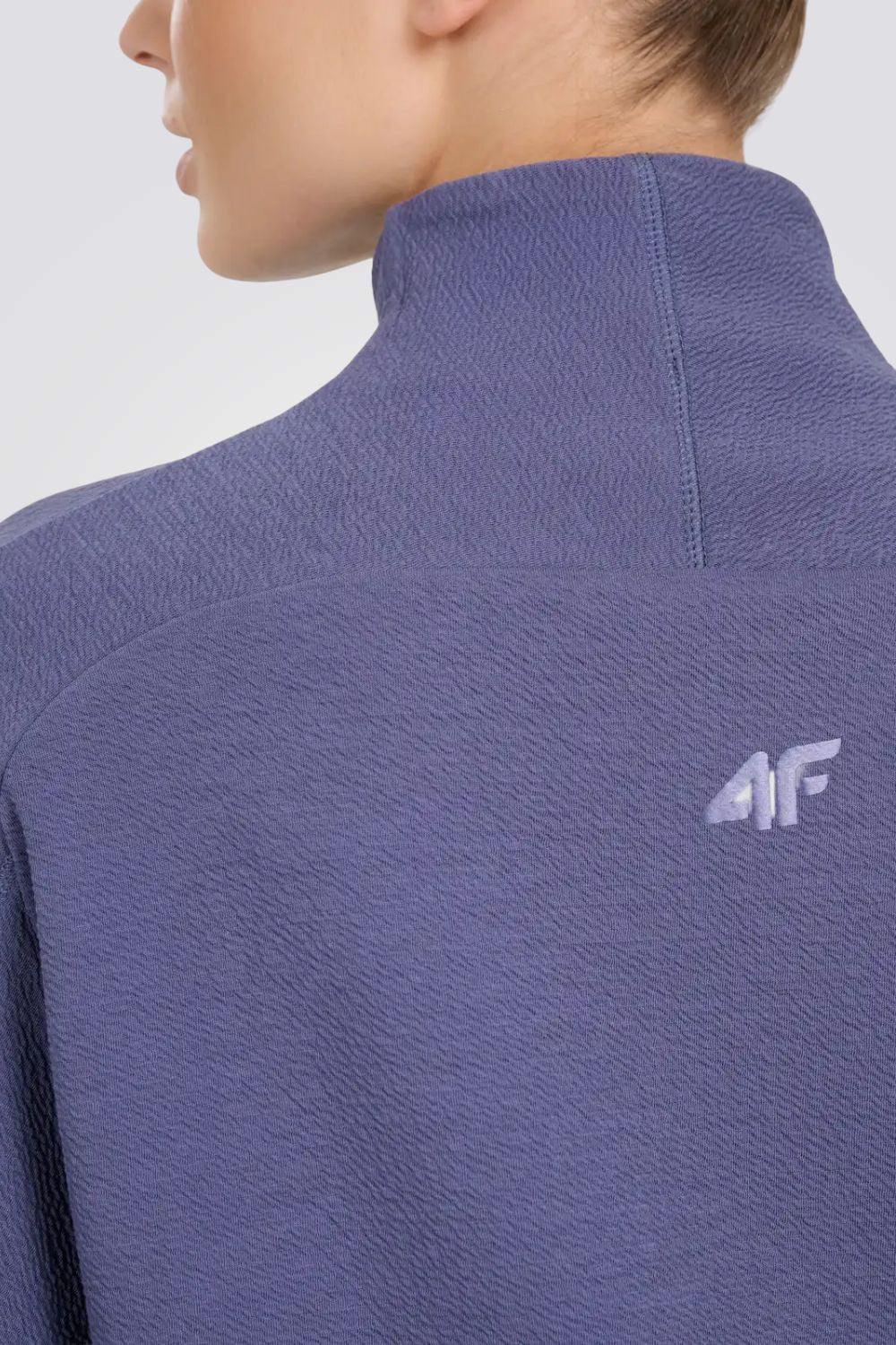 סווטשירט בגזרה רחבה עם צווארון גבוה | 4F