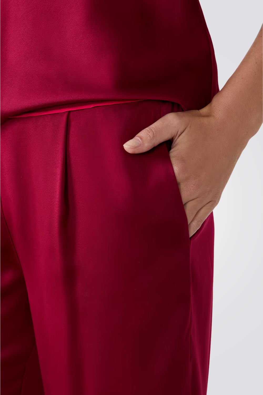 מכנסי פיג’מה סאטן ERIKE לנשים | איתם