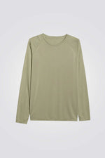 טישירט ארוכה חלקה עם אלמנטים מחזירי אור לגברים | 4F