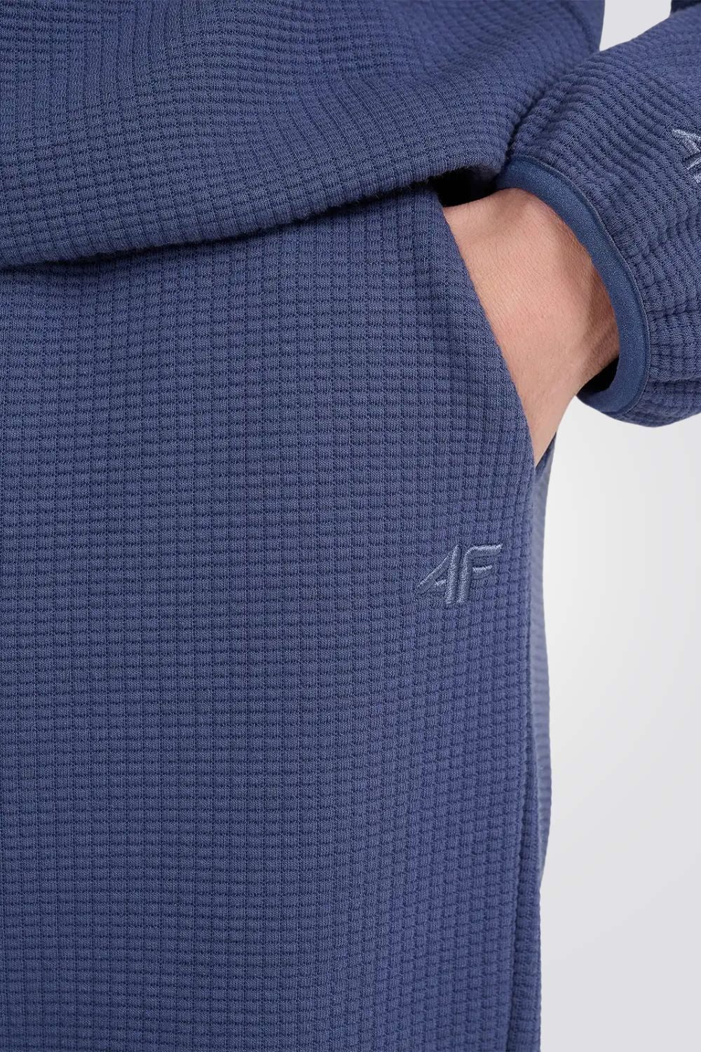 מכנסיים ארוכים Waffle-Knit Sweatpants לנשים | 4F 