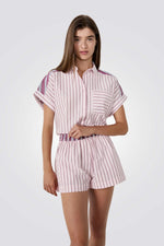 מכנסיים קצרים בהדפס פסים | איתם