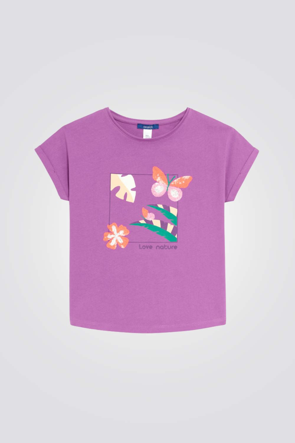 טישירט קצרה מעוצבת לילדות