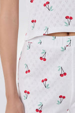 פיג'מה עם הדפס דובדבנים | איתם