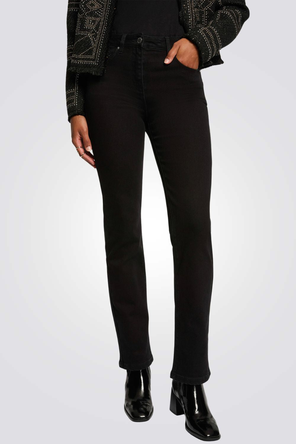 ג'ינס לנשים בצבע שחור | מורגן