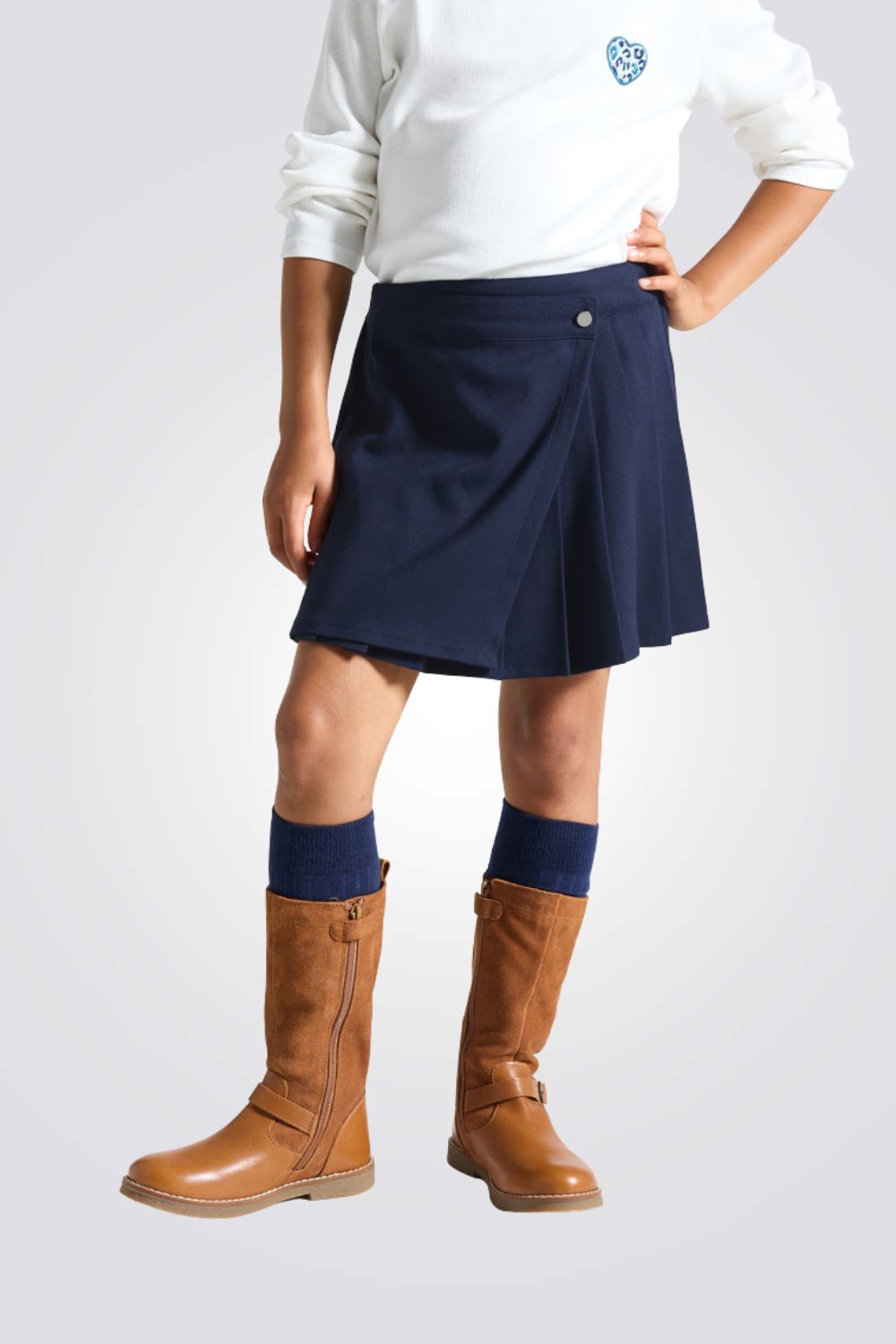 חצאית קולג' בסגנון קפלים | אוקיידי