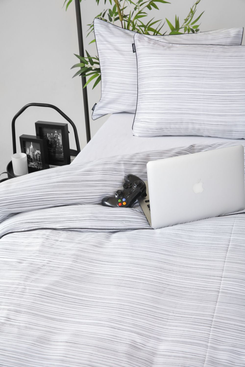 סט מצעים 5 חלקים מיטת יחיד 90/200 ס"מ דגם OSCAR