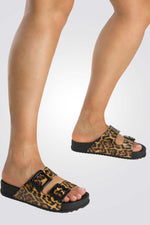 כפכפים PARTNER בצבע שחור/מנומר