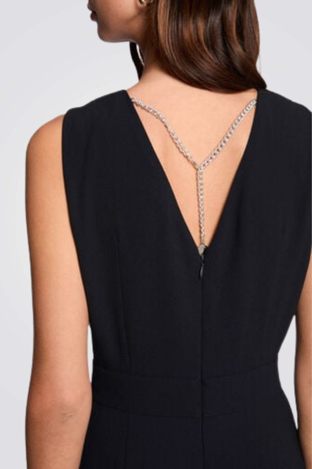 אוברול ארוך Wide Leg בצבע נייבי