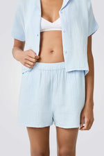 מכנסי פיג'מה קצרים מכותנה VENICIA לנשים