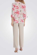 חולצה רחבה הדפס פרחוני